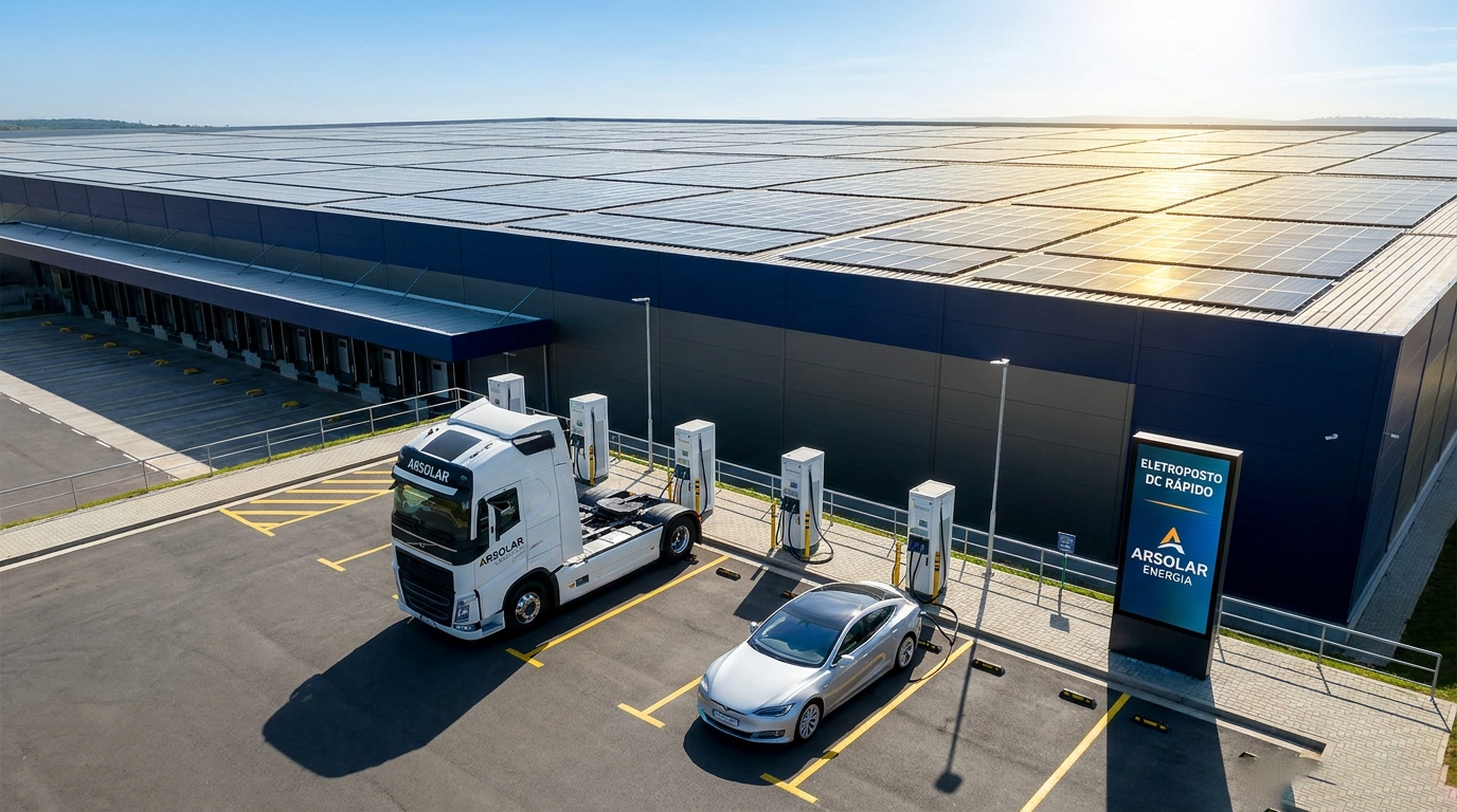 Eletroposto Corporativo e Hub de Recarga Rápida DC - ArSolar